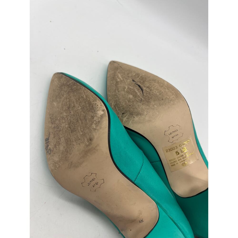 Vintage‎ Rush Hour Teal Leather Studded Pumps Women’s Size 5.5B - Picture 9 of 10